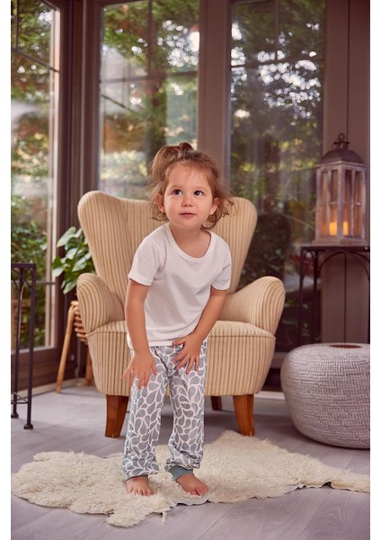 Kız Çocuk Kısa Kollu Pijama Takımı