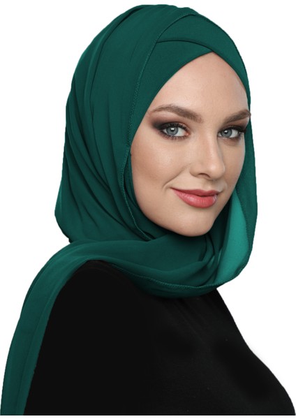 Şallı Takmatik Sade Hazır Türban Tesettür Bone Namaz Örtüsü