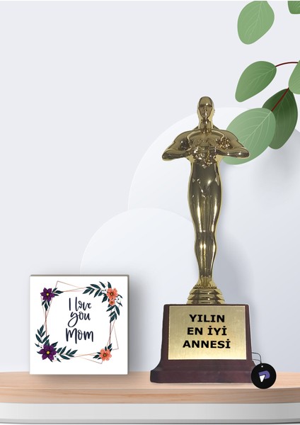 Yılın En Iyi Annesi Oscar Ödülü ve Mini Tablo - Anneler Günü Hediyesi, Anneye Hediye