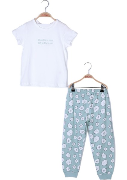 Kız Çocuk Kısa Kollu Pijama Takımı
