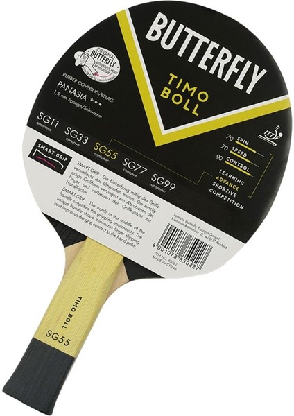 Butterly Tt-Bat Tımo Boll SG55 P.p. Masa Tenisi Raketi fiyatları