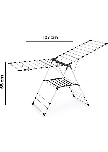 Lüks Alüminyum Paslanmaz Çamaşır Kurutma Askısı