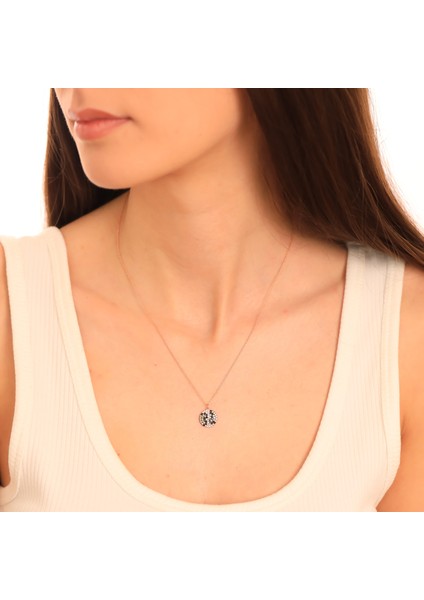 925 Ayar Gümüş Leopar Tasarım Daire Kolye fırsatları