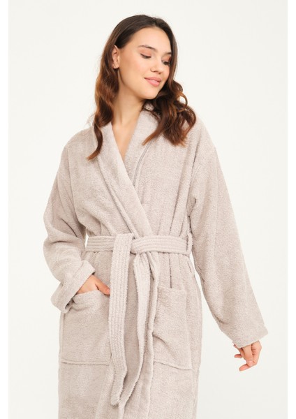 Şalyaka Premium %100 Pamuk Unisex Bornoz