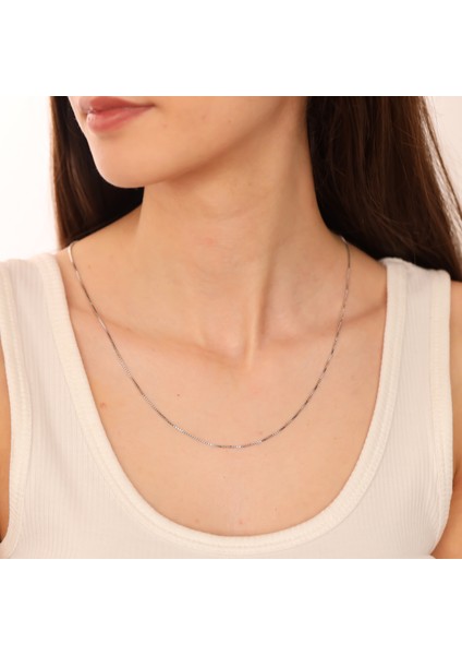 925 Ayar Gümüş Küp Zincir Asansörlü Tasarım Dorika Kolye modelleri