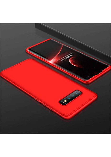 Samsung Galaxy S10 Kılıf Ays Kapak Kırmızı