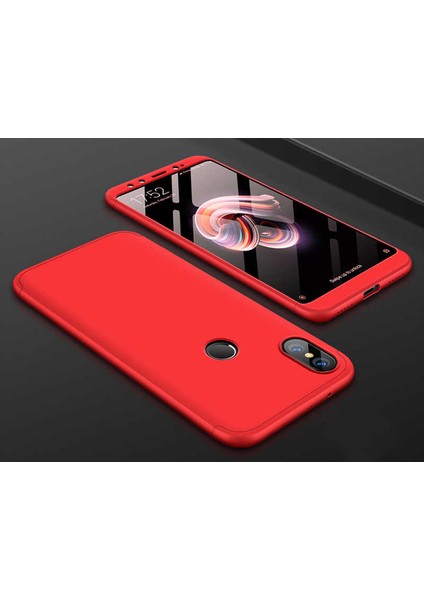 Xiaomii Mi 6x Kılıf Ays Kapak Kırmızı