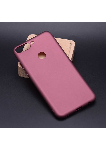 Huawei Y7 2018 Kılıf Soft Mat Premier Case Mürdüm