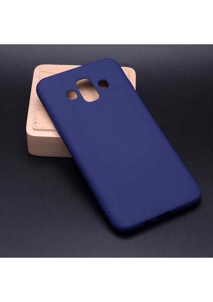 Samsung Galaxy J7 Duo Kılıf Soft Mat Premier Case Lacivert