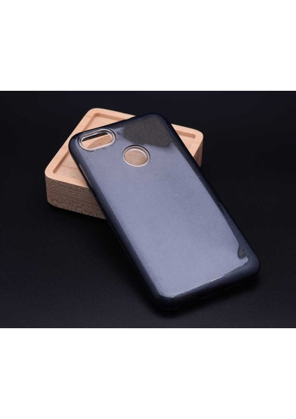Xiaomii Mi 5x Kılıf Simli Parlak Shining Kapak Siyah