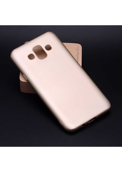 Samsung Galaxy J7 Duo Kılıf Soft Mat Premier Case Gold