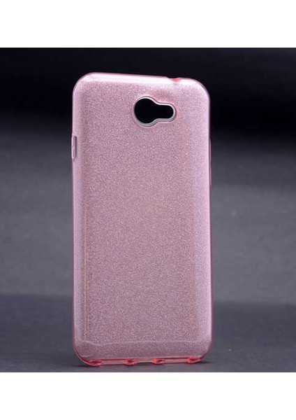 General Mobile 6 Kılıf Simli Parlak Shining Kapak Rose Gold