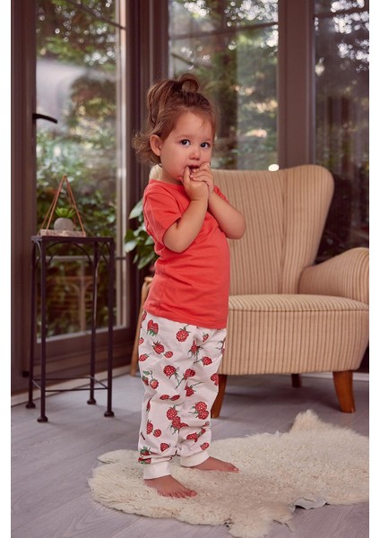 Kız Çocuk Kısa Kollu Pijama Takımı