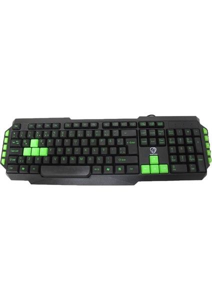 Gaming Series Gamy Plus Oyuncu Klavye Mouse Seti Renkli Tuşlar Gaming Klavye + Işıklı Mouse Türkçe Q