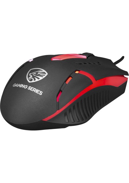 Gaming Series Gamy Plus Oyuncu Klavye Mouse Seti Renkli Tuşlar Gaming Klavye + Işıklı Mouse Türkçe Q