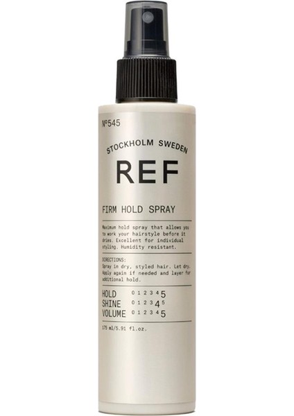 Fırm Hold Spray N°545 175 ml Çok Yönlü Esnek Saç Modelleri İçin Şekillendirilebilir Hacim