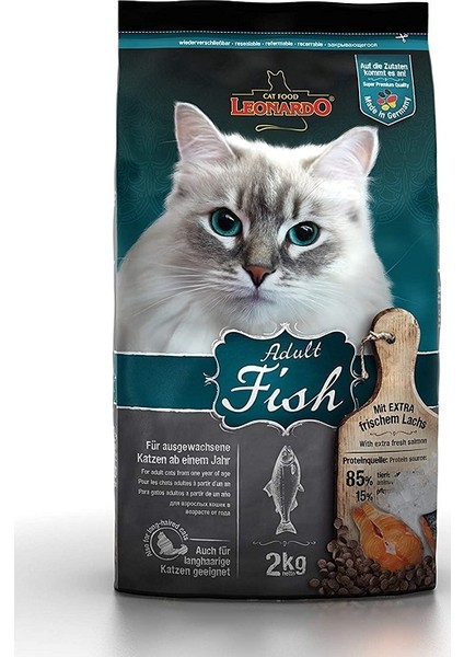 Adult Fish 2 kg – Yetişkin Kediler Için Somonlu Kedi Kuru Maması