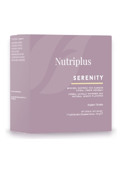 Nutriplus Serenity Ahududu Aromalı Çay 1.7 gr x 30
