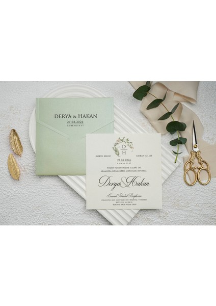 Düğün Davetiyesi Ekonom Erdem Davetiye 9307
