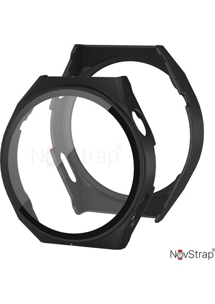 Huawei Watch Gt3 Pro Uyumlu Ekran Koruyucu Cam ve Kasa Koruyucu Kılıf Sert Pc modelleri