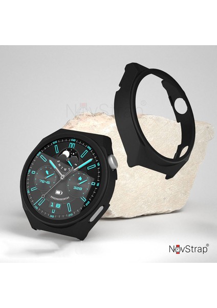 Huawei Watch Gt3 Pro Uyumlu Ekran Koruyucu Cam ve Kasa Koruyucu Kılıf Sert Pc fırsatları