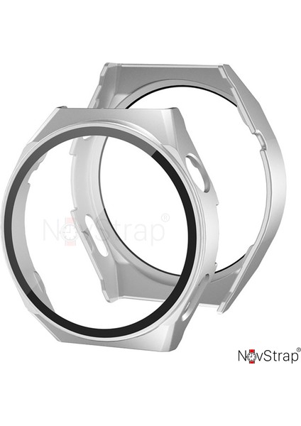 Huawei Watch Gt3 Pro Uyumlu Ekran Koruyucu Cam ve Kasa Koruyucu Kılıf Sert Pc modelleri