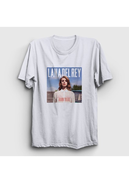 Unisex Beyaz Born To Die Lana Del Rey T-Shirt