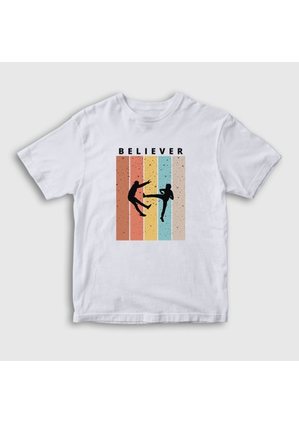 Unisex Çocuk Beyaz Believer Imagine Dragons T-Shirt