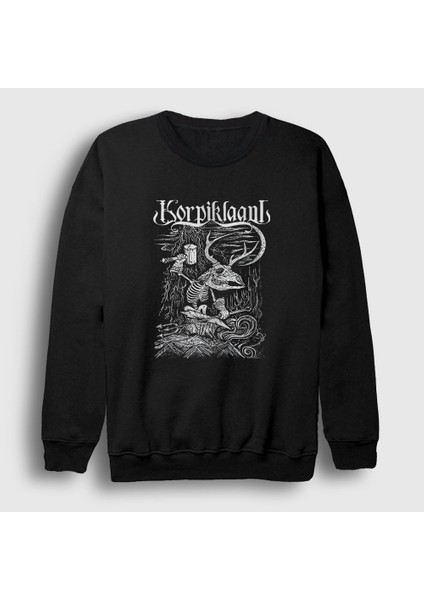 Unisex Siyah Blacksmith Korpiklaani Sweatshirt
