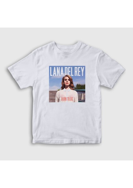 Unisex Çocuk Beyaz Born To Die Lana Del Rey T-Shirt
