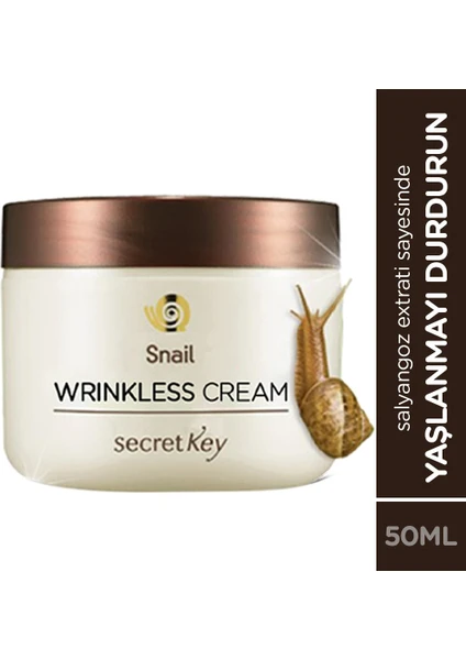 Wrınkless Snail Cream Salyongoz Özlü Krem