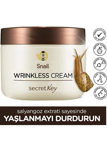 Wrınkless Snail Cream Salyongoz Özlü Krem