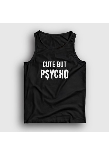 Unisex Siyah Cute But Psycho Atlet