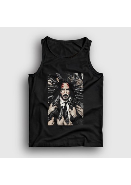 Unisex Siyah Guns John Wick Atlet