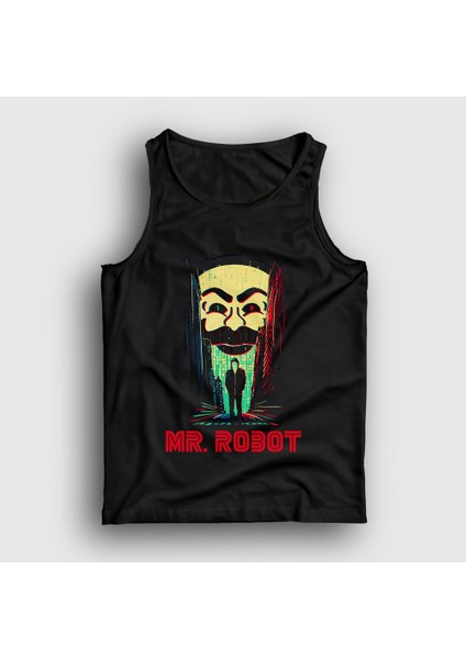 Unisex Siyah Poster Hacker Mr Robot Atlet
