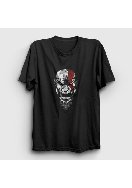 Unisex Siyah Rage Kratos God Of War T-Shirt