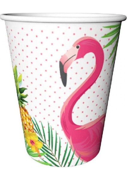 Flamingo Temalı Karton Bardak