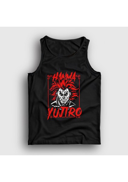 Unisex Siyah Yujiro Hanma Anime Baki Atlet