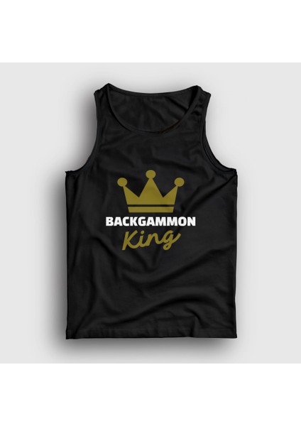 Unisex Siyah Backgammon King Tavla Kralı Oyun Atlet