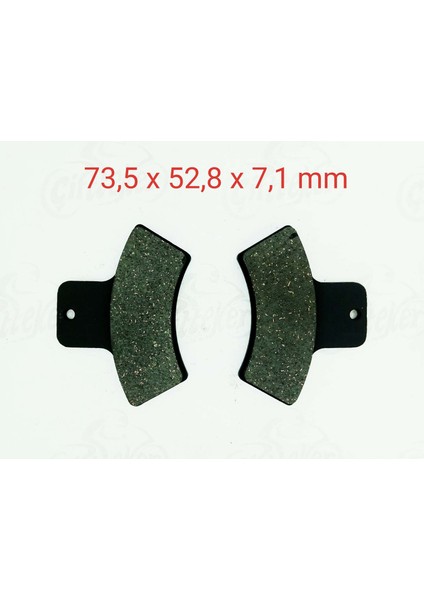 Atv Linhai-Polaris Arka Fren Disk Balatası FA270 Gold