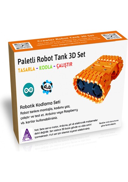 Arduino Tank Robot 3D Parça Seti - Demonte