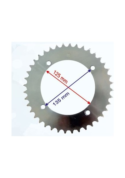 Roadstar 250 Arka Dişli 530-40T Iç 125 mm