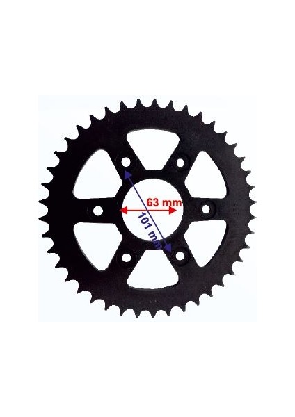 Ktm Duke 390 Arka Dişli 520-42T Iç 63 mm 6 Delikli