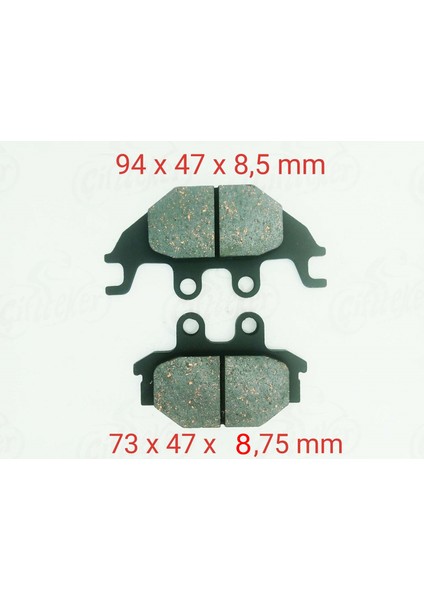 Ön-Arka Fren Disk Balatası FA377 Kymco Mxu 250-300-300 R-500-500İ Tgb Blade 325-425-450-525-550