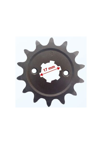 Bajaj Discover Ön Dişli 428-14T Iç 17 mm 6 Tırnaklı 2 Delikli