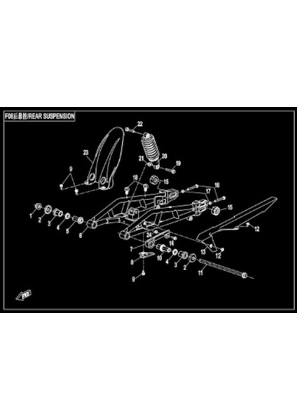 Cf Nk 150 Arka Teker Zincir Gergi Grubu Orj