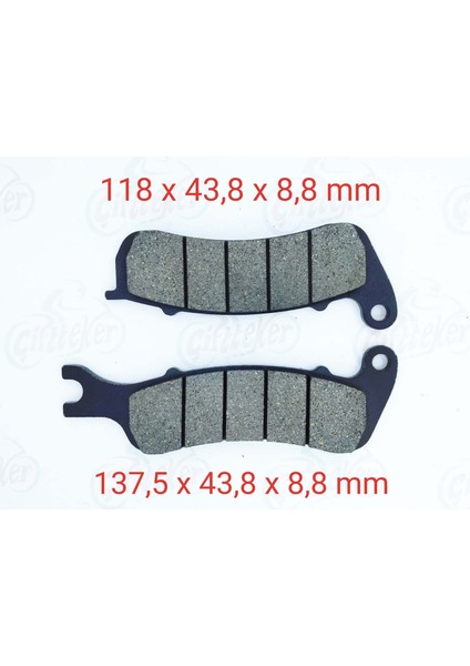 Ön Fren Disk Balatası KD125 F Kıden