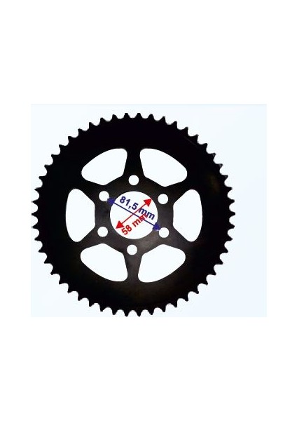 Bajaj Pulsar Ns 200 Arka Dişli 520-50T Iç 58 mm