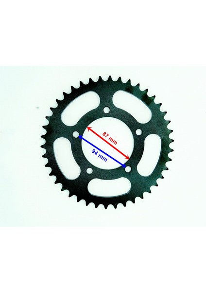 Suzuki Inazuma Arka Dişli 520-42T Iç 87 mm 5 Delikli Ind