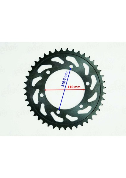 Yamaha R25 Mt-25 Arka Dişli 520-43T Iç 110 mm 6 Delikli